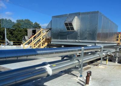 Big Hvac Unit On Roof With Stairs