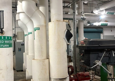Chilled Water Pipes In Row