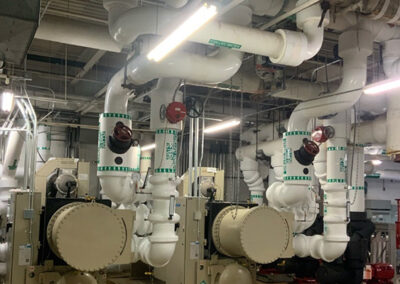 Chilled Water Return Pipes In Building