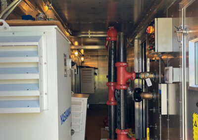 Hallway With Pipes And Units