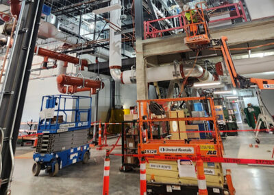 Hydralic Ladders In Utility Building