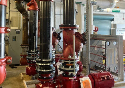 Red Units With Black Pipe